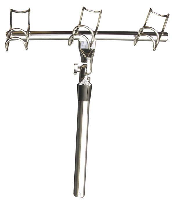 Stainless Steel 3 Rod Holder With Adjustable 3-Way Joint Rod